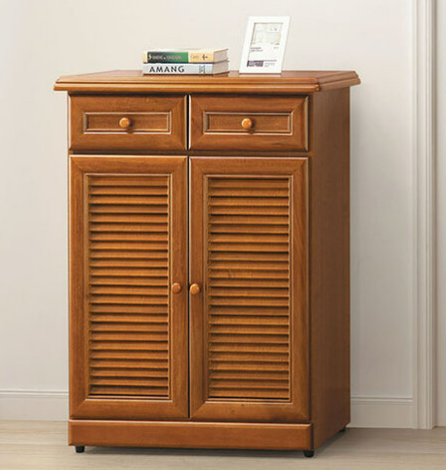 E436-3 樟木百葉3尺鞋櫃