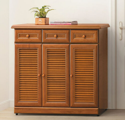 E436-4 樟木百葉4尺鞋櫃