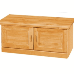 E447-3 正赤陽木3尺坐鞋櫃 隔板木心板 內附隔板*1