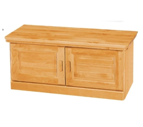 E447-3 正赤陽木3尺坐鞋櫃 隔板木心板 內附隔板*1