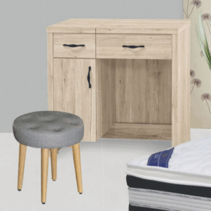 F163-2 花語掀鏡台 含實木椅