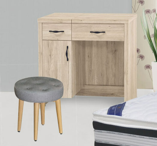 F163-2 花語掀鏡台 含實木椅