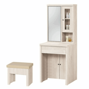 F166-3 凱恩白梧桐2尺旋轉鏡台 含椅