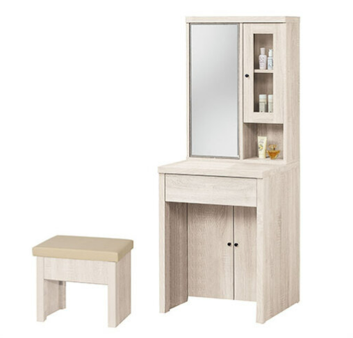 F166-3 凱恩白梧桐2尺旋轉鏡台 含椅