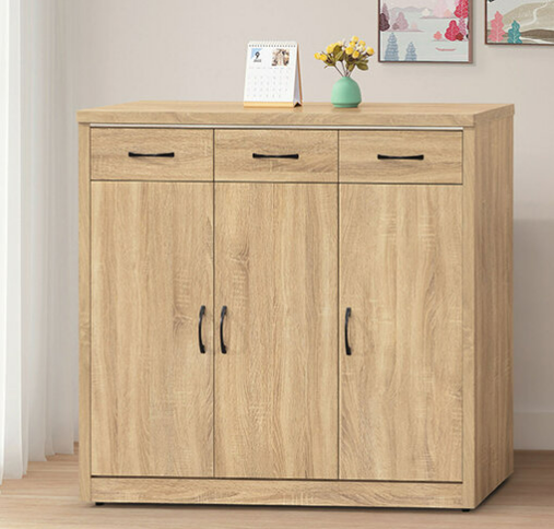 E443-5 原切橡木4尺鞋櫃⊙隔板左大四片右小四片 附鞋叉*2 透氣孔*1