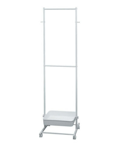 E455-3 日式創意雙層吊衣架 閃耀白