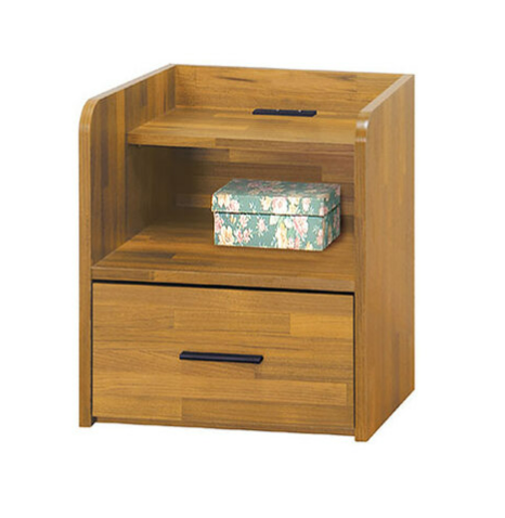 F154-2 原野集成床頭櫃 ⊙附插座