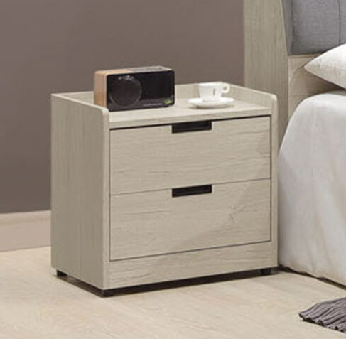 F188-3 布來恩淺灰灰橡床頭櫃