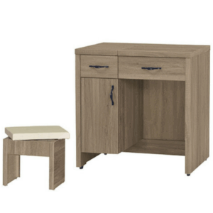 F160-3 歐悅灰橡掀鏡台 含椅