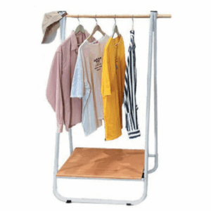 E455-4 日系鐵籃A字秒收吊衣架(白)-DIY商品 請自行組裝