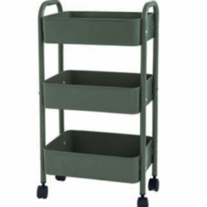 E454-12 三層拉網推車小款軍綠色 DIY商品