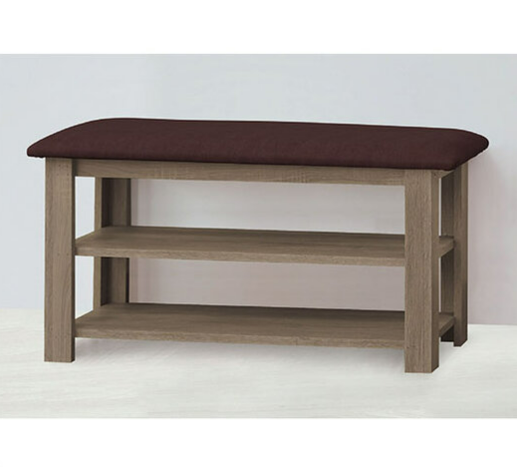 E448-9 米蘭3尺座鞋櫃 咖啡色 組裝