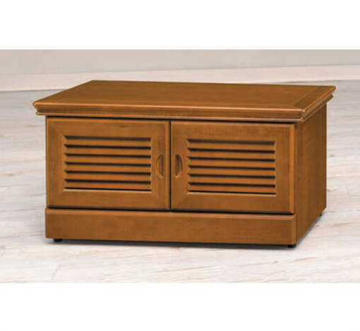 E447-5 樟木色3尺正百葉座鞋櫃