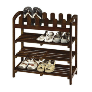 E449-8 貝克漢實木三層鞋架 腳ㄚ造型 DIY 組裝+100