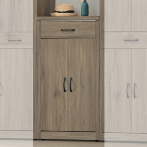 E445-7 灰橡色2尺鞋櫃