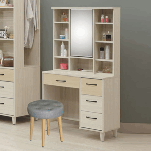 F185-7 D05#白榆木2.7尺化妝台 含椅