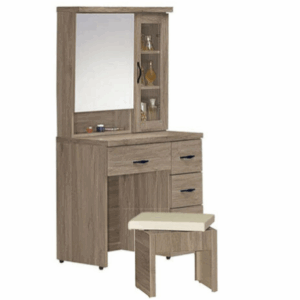 F180-5 灰橡3尺鏡台 含椅