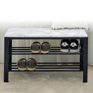 E449-9 日系居家穿鞋椅 大理石紋 DIY 組裝+100