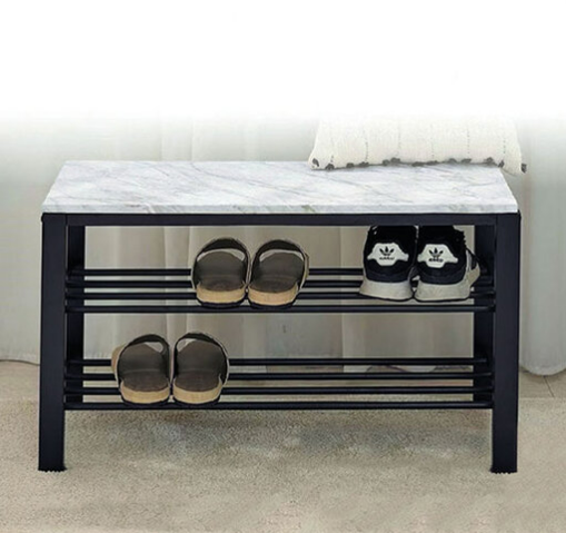 E449-9 日系居家穿鞋椅 大理石紋 DIY 組裝+100