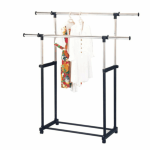 E455-7 6尺雙桿衣架 ＊塑膠輪(DIY) 