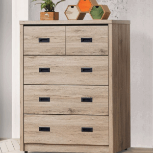 F192-4 梅杜莎淺橡木五斗櫃