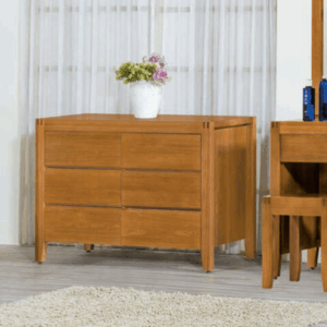 F201-3 非洲柚木色六斗櫃