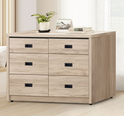 F193-11 梅杜莎淺橡木六斗櫃