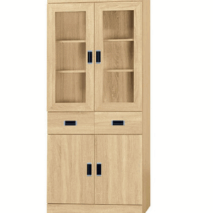 F238-2 康乃馨梧桐色3*6尺中抽書櫃