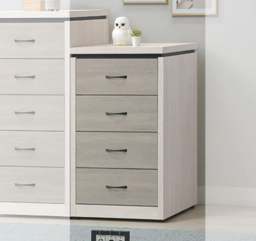 F228-2 白梧桐+淺灰小四斗櫃