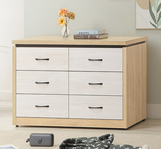 F230-4 梧桐+白梧桐六斗櫃