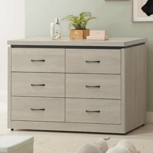 F230-5 淺灰六斗櫃