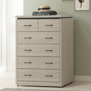 F231-5 淺灰五斗櫃