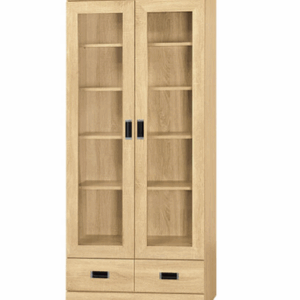 F238-5 康乃馨梧桐色下抽3*6尺書櫃