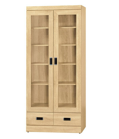 F238-5 康乃馨梧桐色下抽3*6尺書櫃