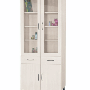 F240-1 寶馬白梧桐3*7尺中抽書櫃 ⊙4片活動隔板 單只