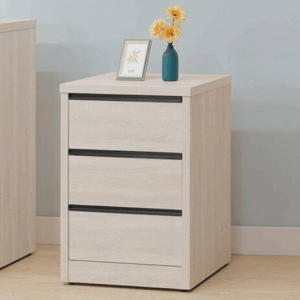 F237-7 原切白2尺三斗櫃