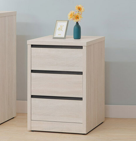 F237-7 原切白2尺三斗櫃