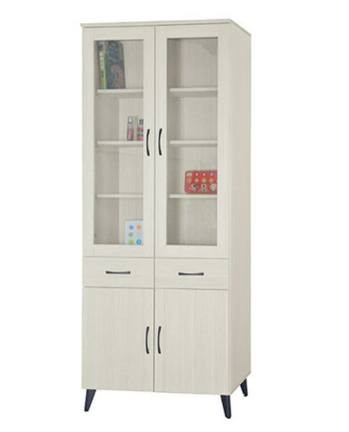 F240-3 寶馬雪松3*7尺中抽書櫃 ⊙4片活動隔板