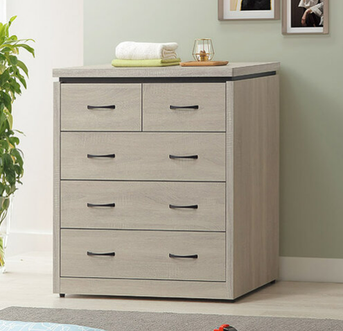 F229-9 淺灰四斗櫃