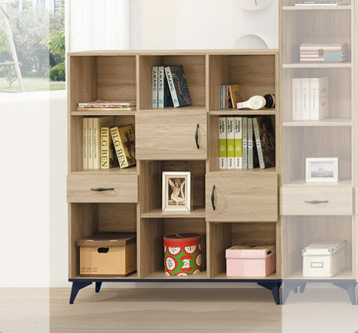 F246-1 原木色4*4.3尺書櫃