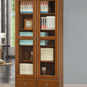 F249-4 樟木色3*6尺下抽書櫃