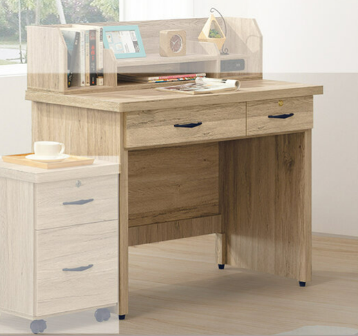 F276-1 原木色3.2尺書桌下座 不含上座