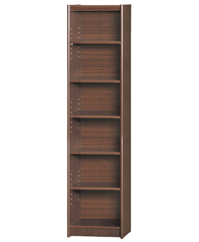 F256-2 胡桃色6格開放書櫃