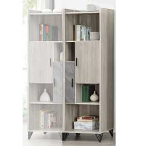 F242-5 赫洛斯淺灰橡右書櫃