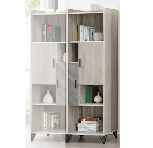 F242-5 赫洛斯淺灰橡右書櫃