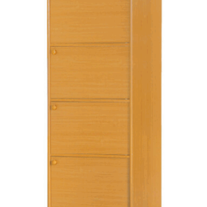 F259-2 赤陽色耐磨皮4門收納櫃