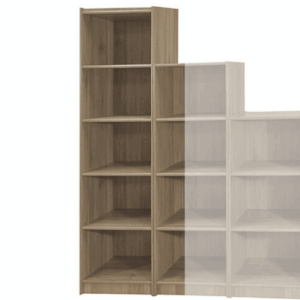 F257-4 灰橡色5格開放書櫃