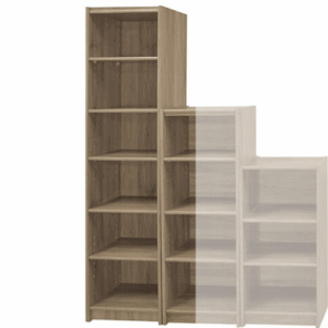 F256-4 灰橡色6格開放書櫃