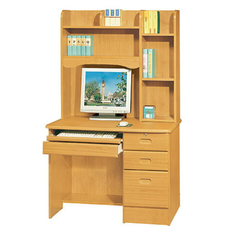 F249-10 209#赤陽色3.5尺電腦桌 全組 電腦桌可放19吋