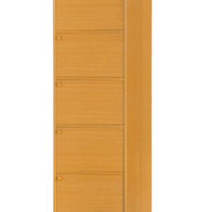 F259-3 赤陽色耐磨皮5門收納櫃